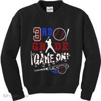 Funny Back To School Baseball Third Grade 3rd Grade Gift Kids Sweatshirt thumb 0