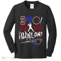 Funny Back To School Baseball Third Grade 3rd Grade Gift Kids Long Sleeve Shirt thumb 0