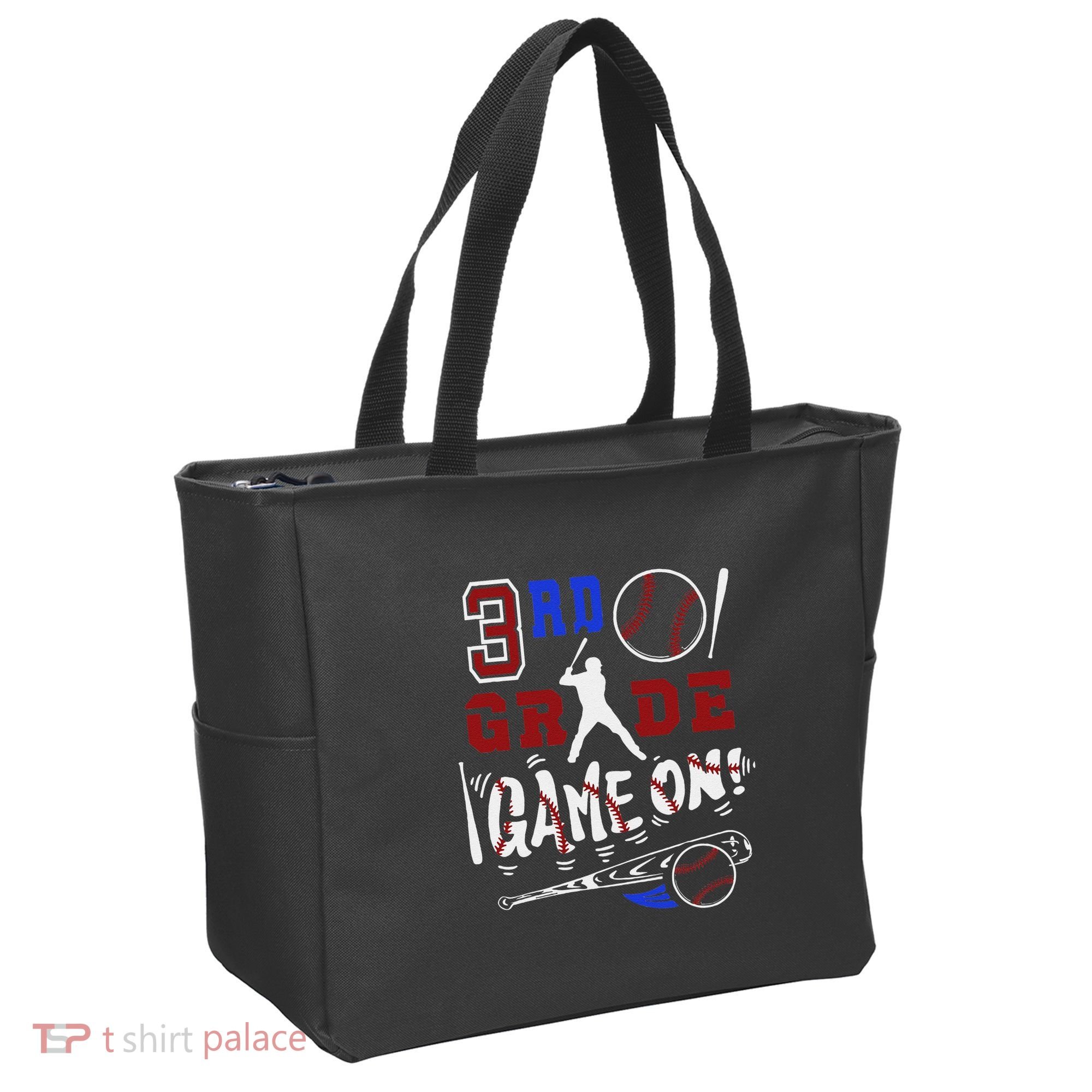 Funny Back To School Baseball Third Grade 3rd Grade Gift Tote Bag