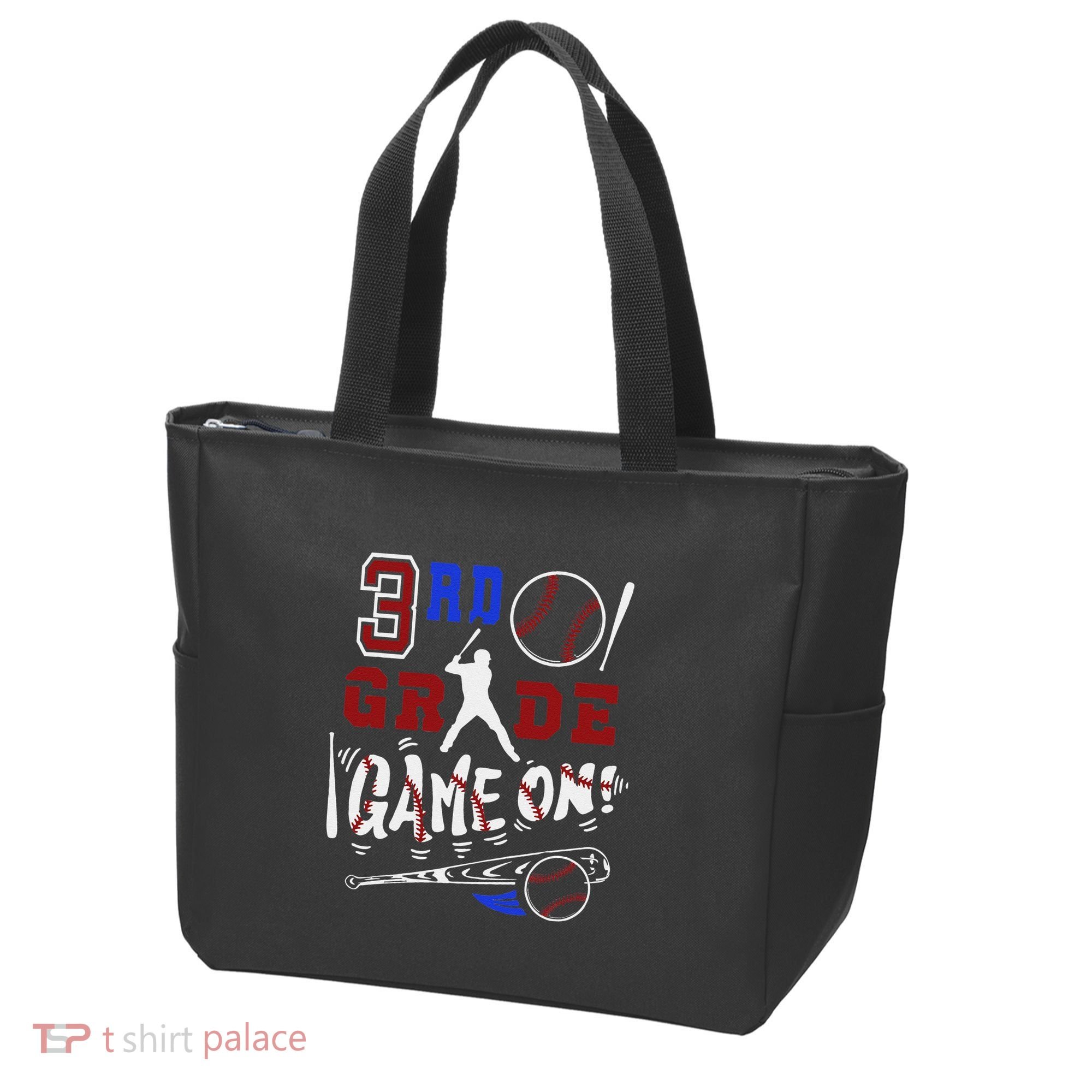 Funny Back To School Baseball Third Grade 3rd Grade Gift Tote Bag