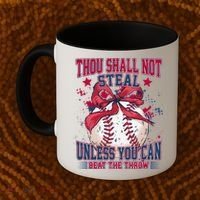 Funny Baseball Thou Shall Not Steal Coffee Mug thumb 2