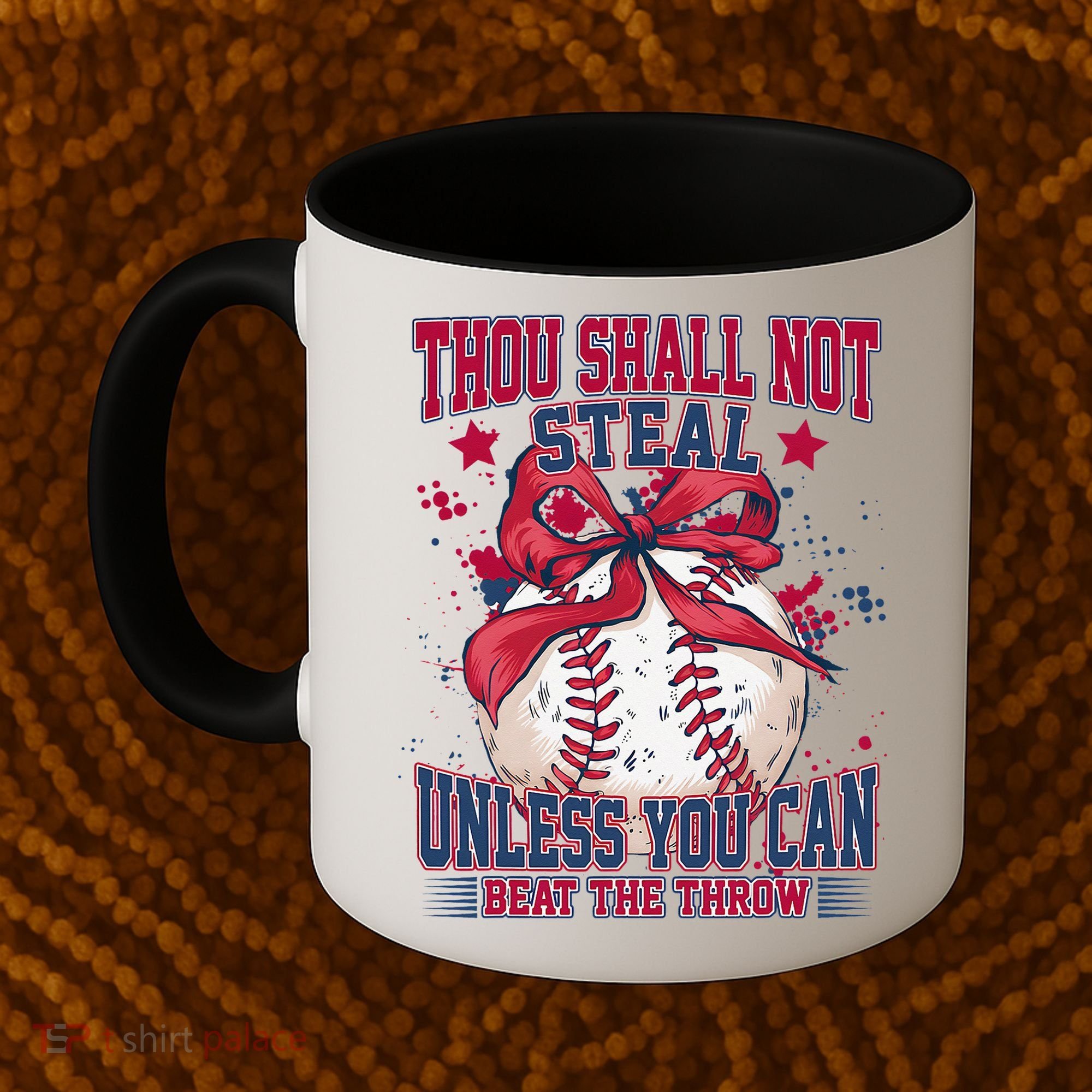 Funny Baseball Thou Shall Not Steal Coffee Mug
