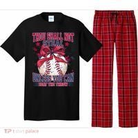 Funny Baseball Thou Shall Not Steal Pajama Set thumb 0