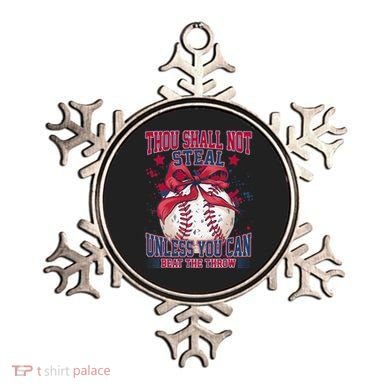 Funny Baseball Thou Shall Not Steal Ornament