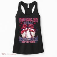 Funny Baseball Thou Shall Not Steal Women's Tank Top thumb 0