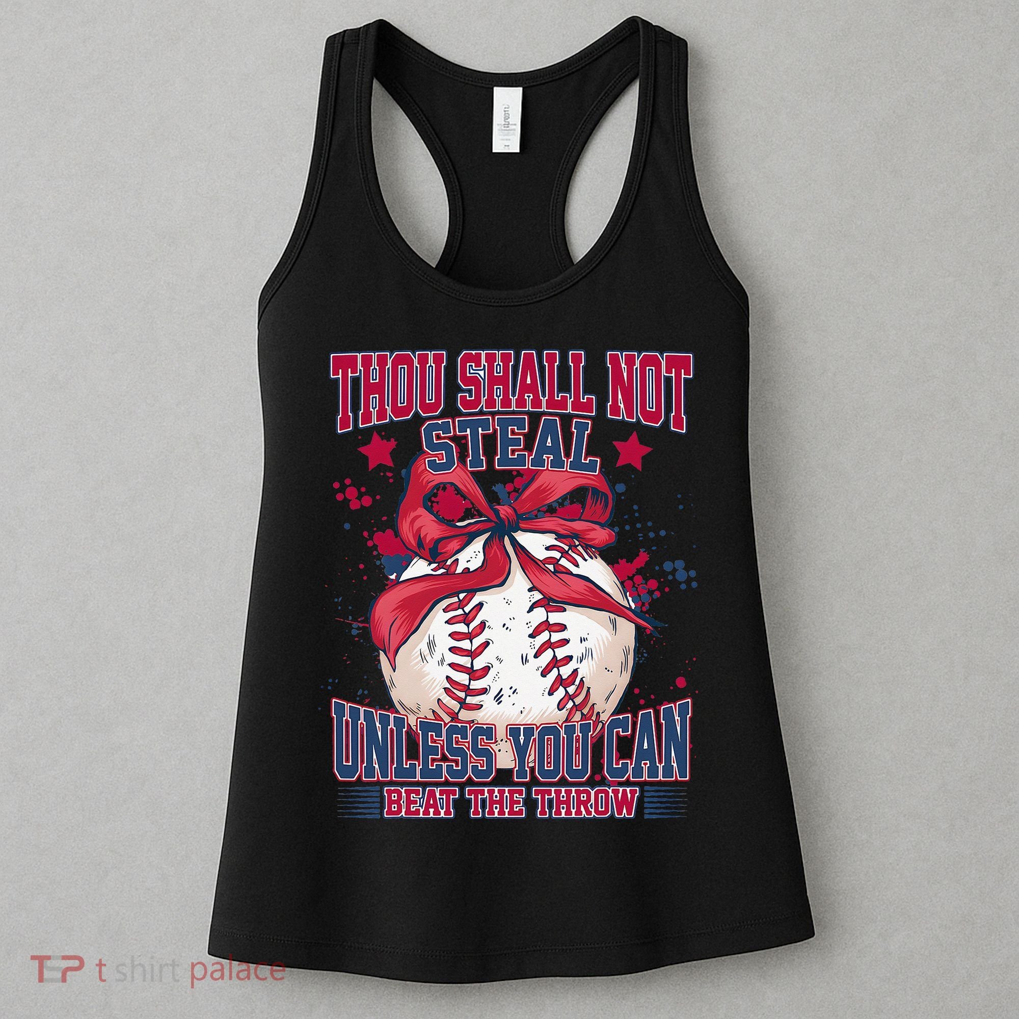 Funny Baseball Thou Shall Not Steal Women's Tank Top
