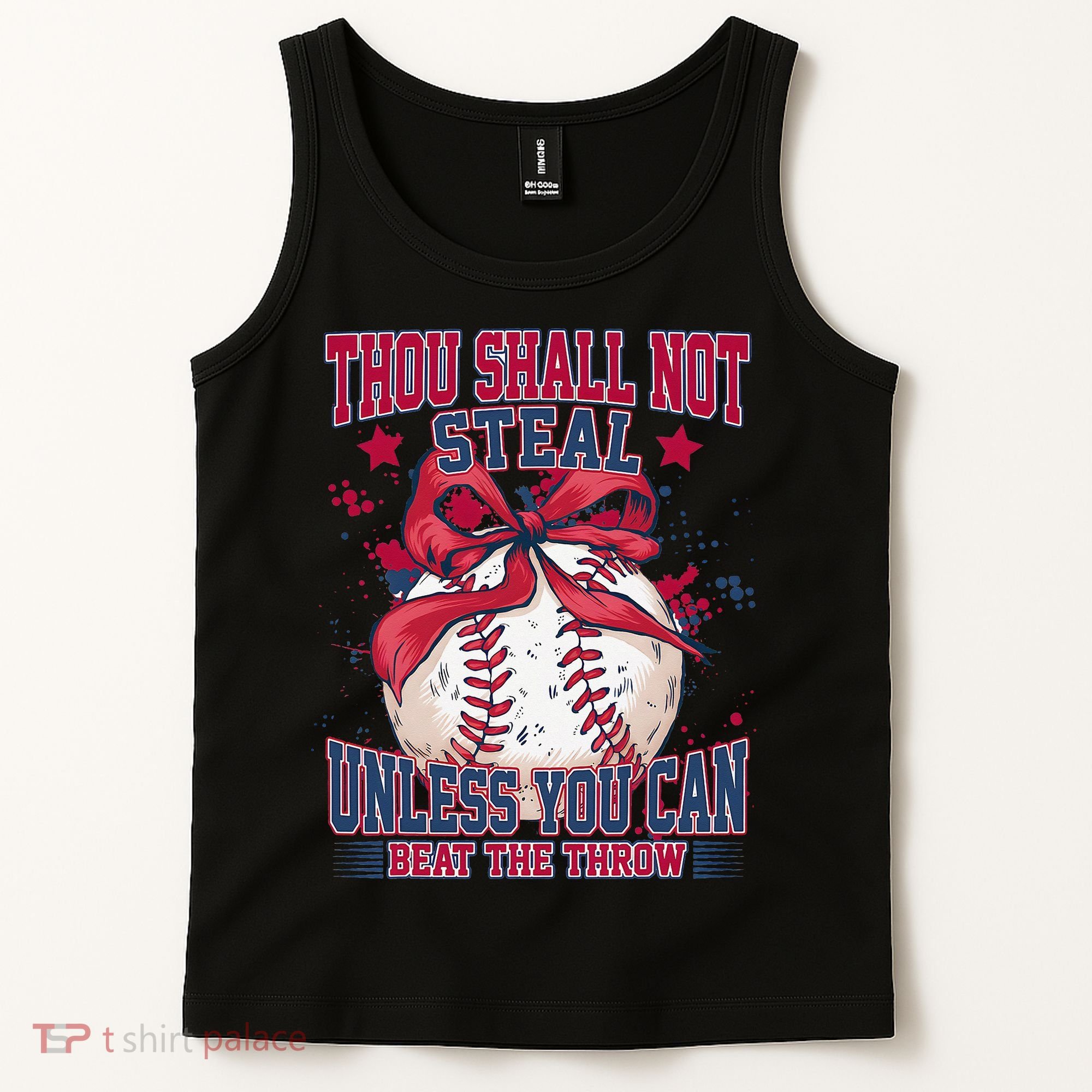 Funny Baseball Thou Shall Not Steal Tank Top