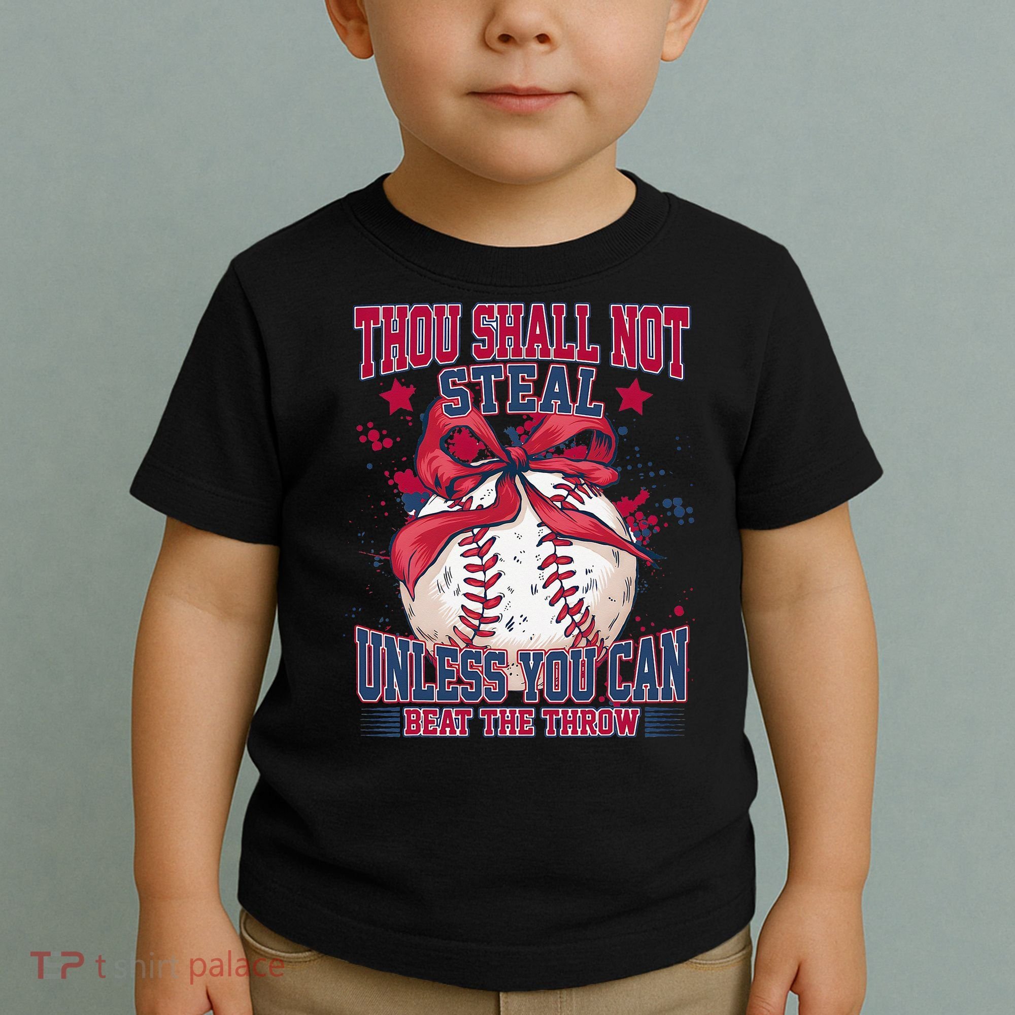 Funny Baseball Thou Shall Not Steal Toddler T-Shirt