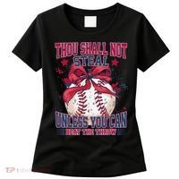 Funny Baseball Thou Shall Not Steal Women's T-Shirt thumb 0
