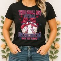Funny Baseball Thou Shall Not Steal Women's T-Shirt thumb 2