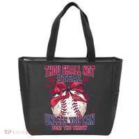 Funny Baseball Thou Shall Not Steal Tote Bag thumb 0