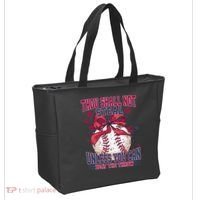 Funny Baseball Thou Shall Not Steal Tote Bag thumb 2