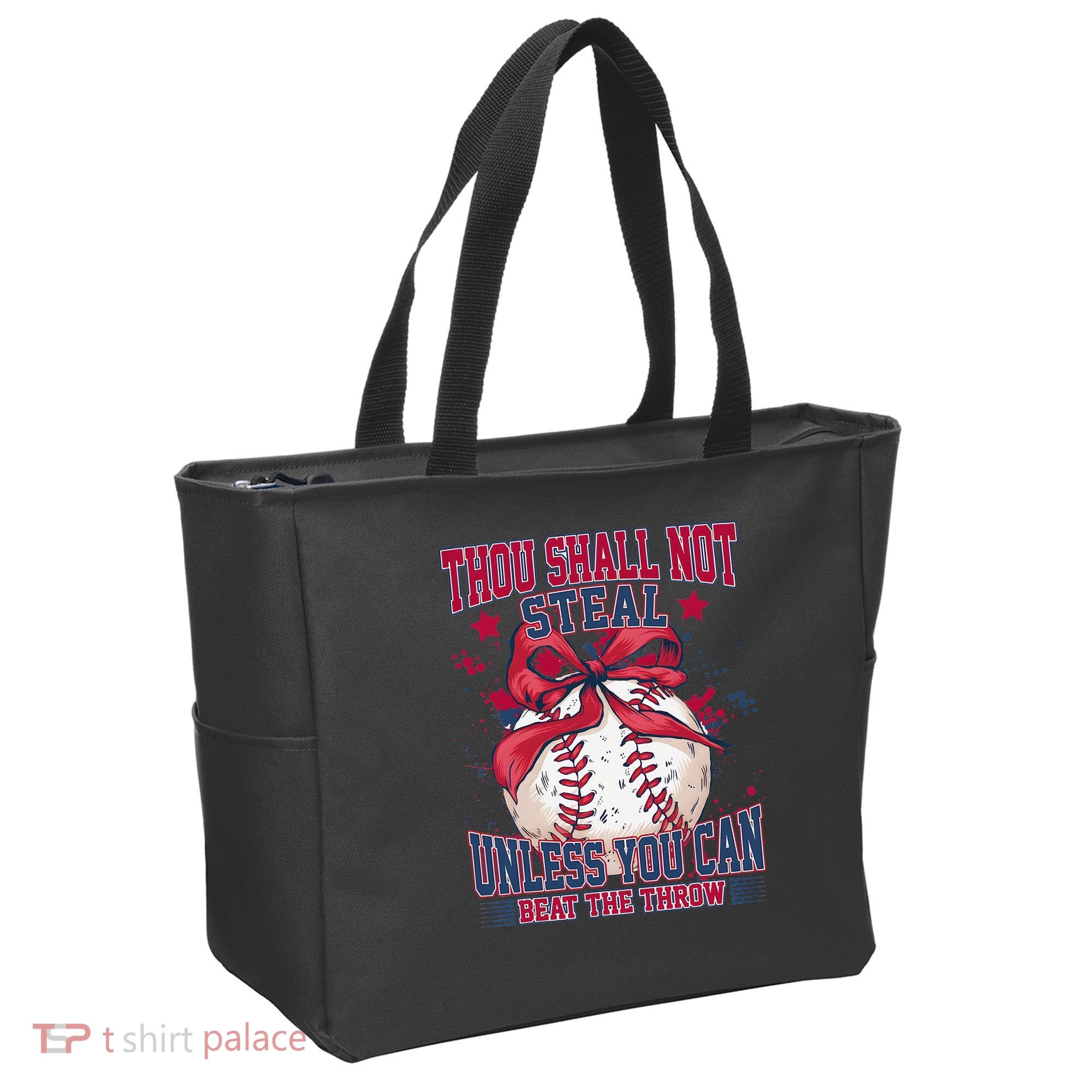 Funny Baseball Thou Shall Not Steal Tote Bag