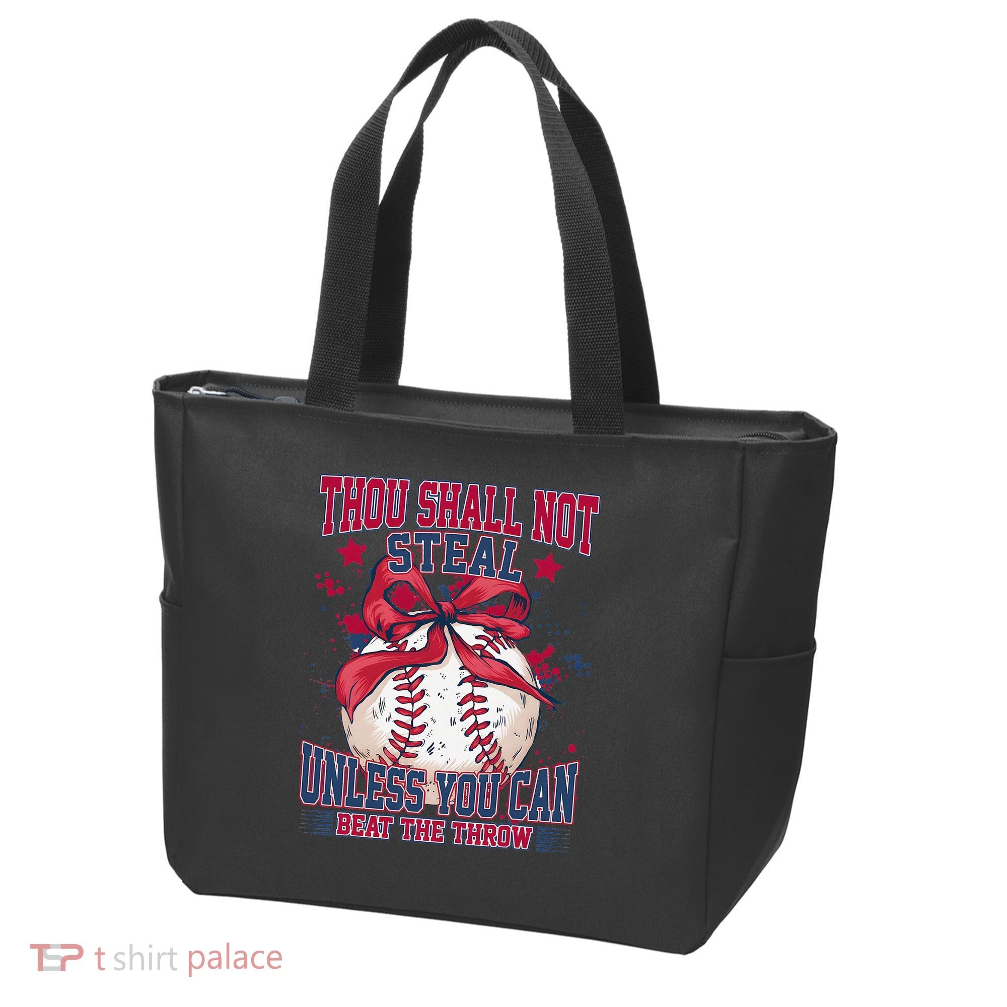 Funny Baseball Thou Shall Not Steal Tote Bag