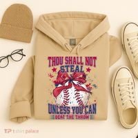 Funny Baseball Thou Shall Not Steal Hoodie thumb 4