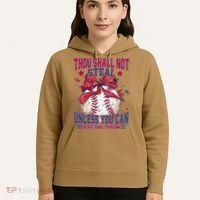 Funny Baseball Thou Shall Not Steal Hoodie thumb 5