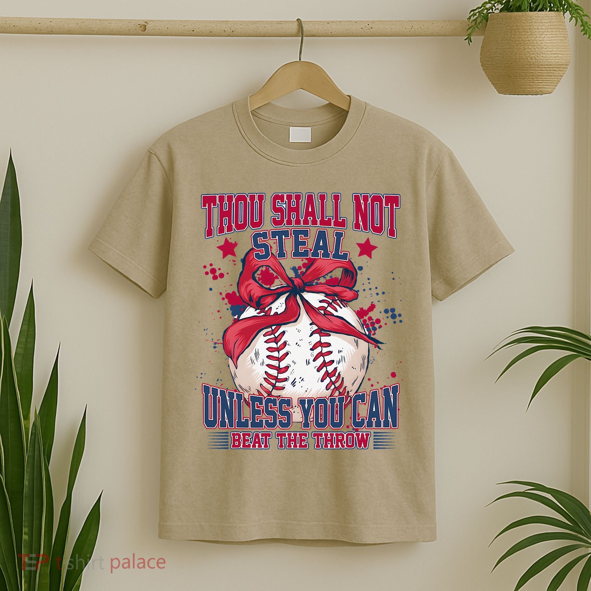 Funny Baseball Thou Shall Not Steal T-Shirt