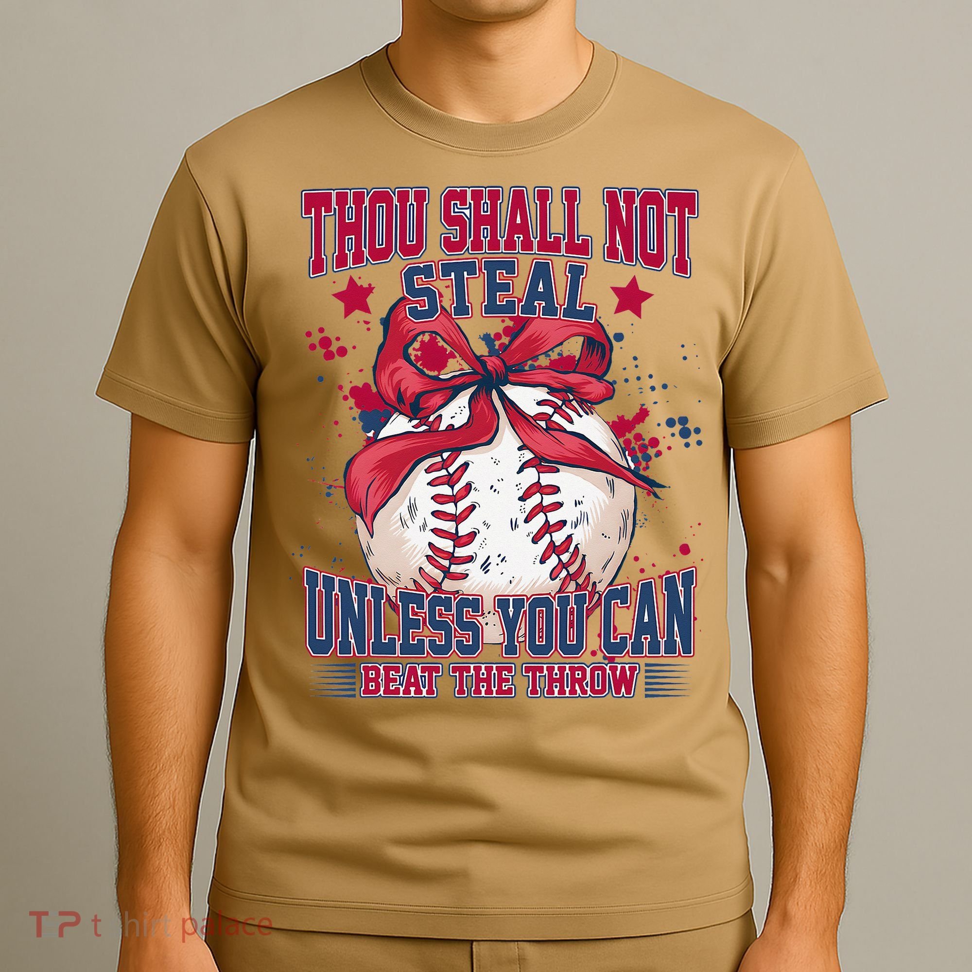Funny Baseball Thou Shall Not Steal T-Shirt