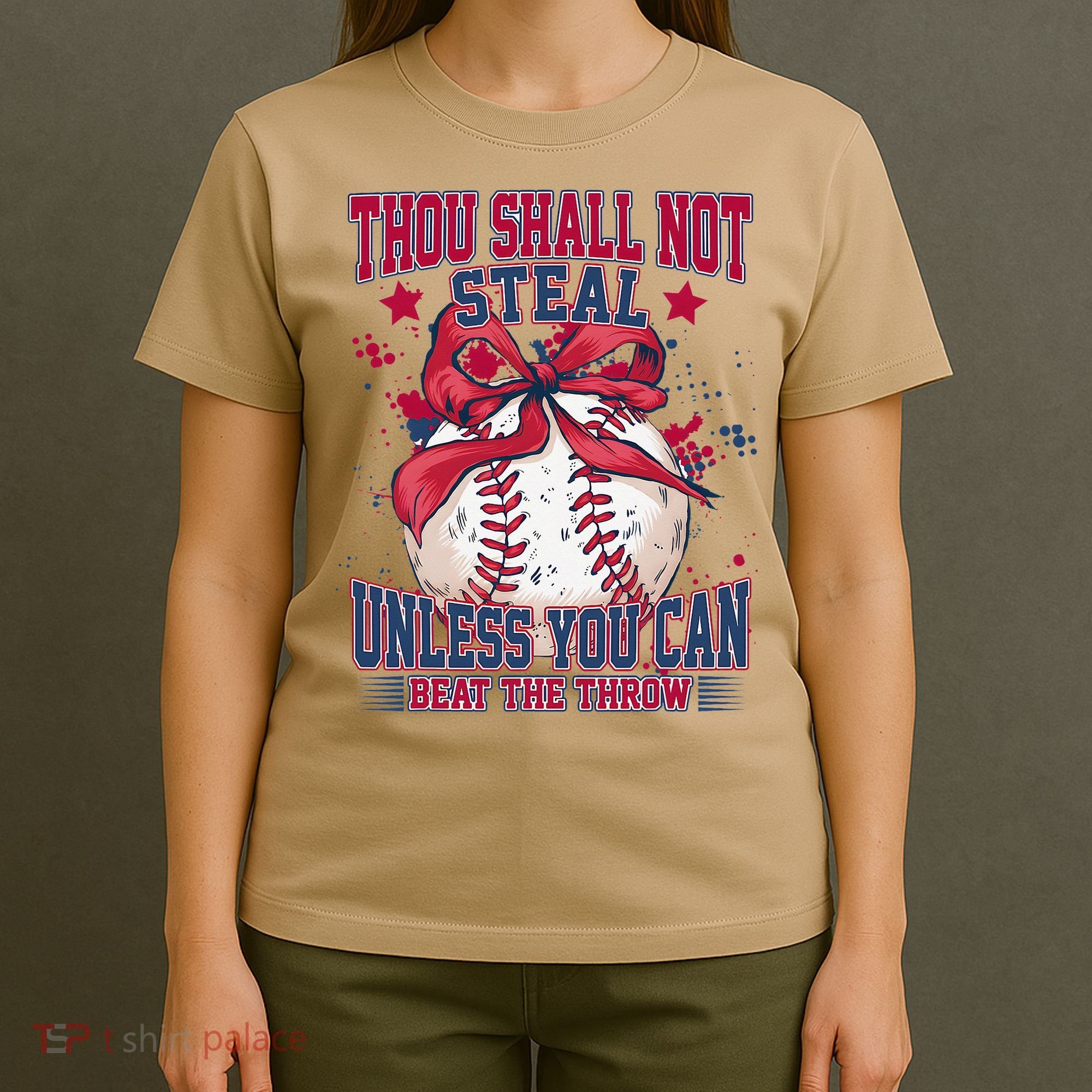Funny Baseball Thou Shall Not Steal T-Shirt