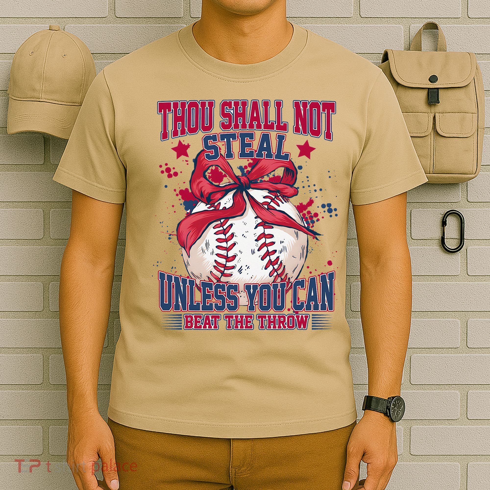 Funny Baseball Thou Shall Not Steal T-Shirt
