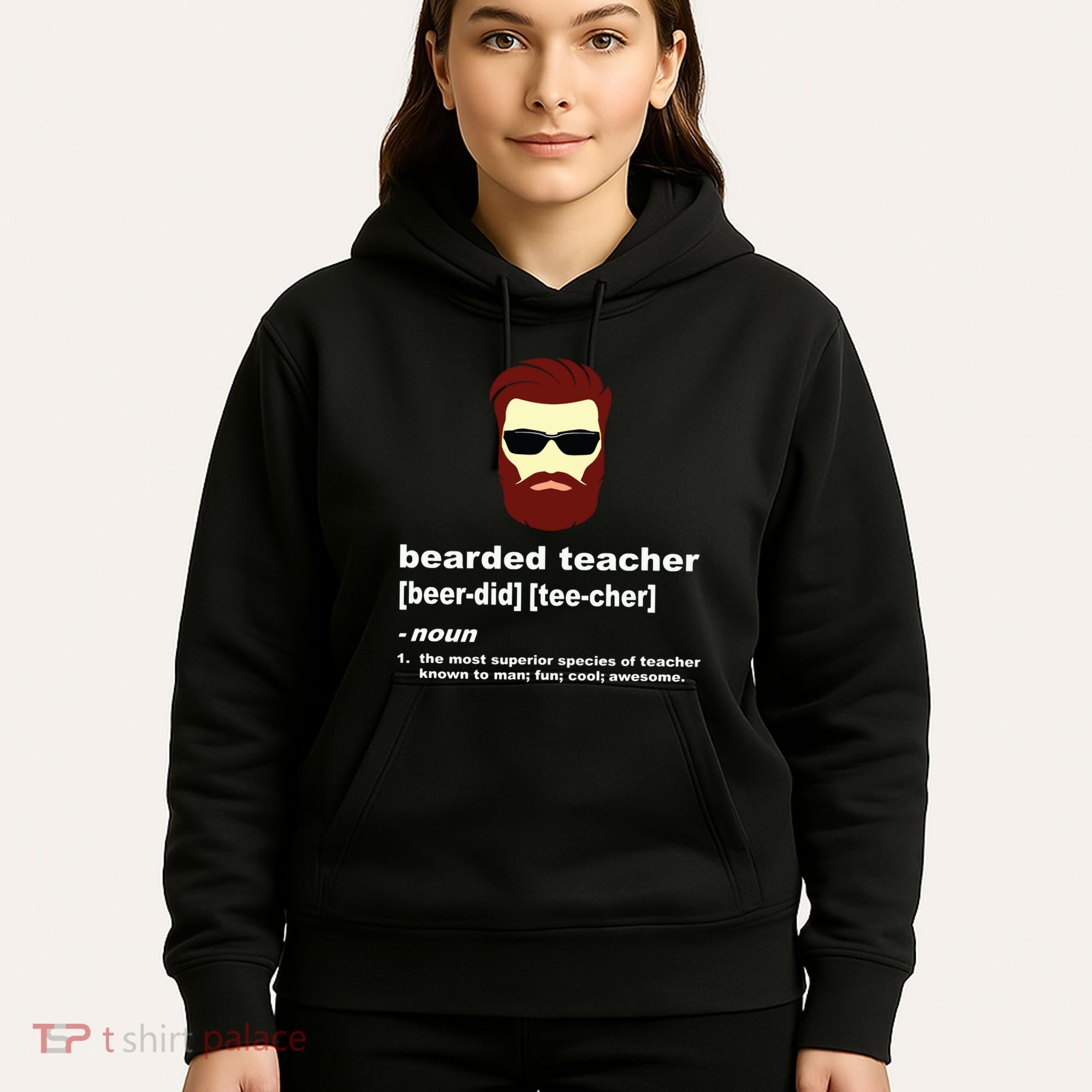 Funny Beard Teacher Teacher Appreciation Gift For Hoodie