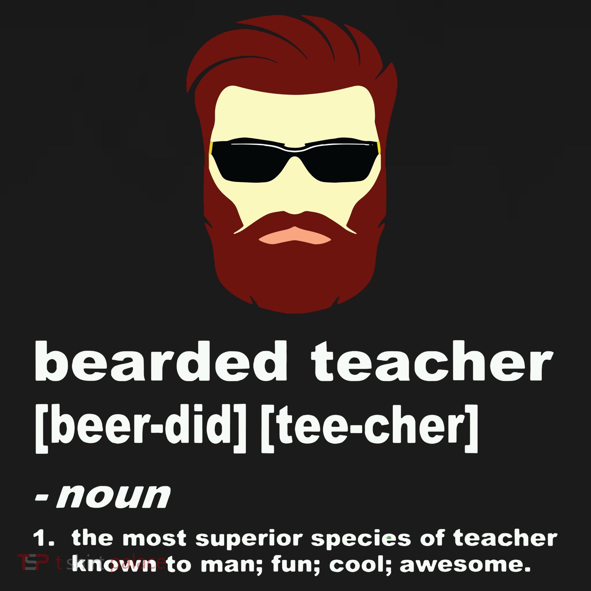Funny Beard Teacher Teacher Appreciation Gift For Apron