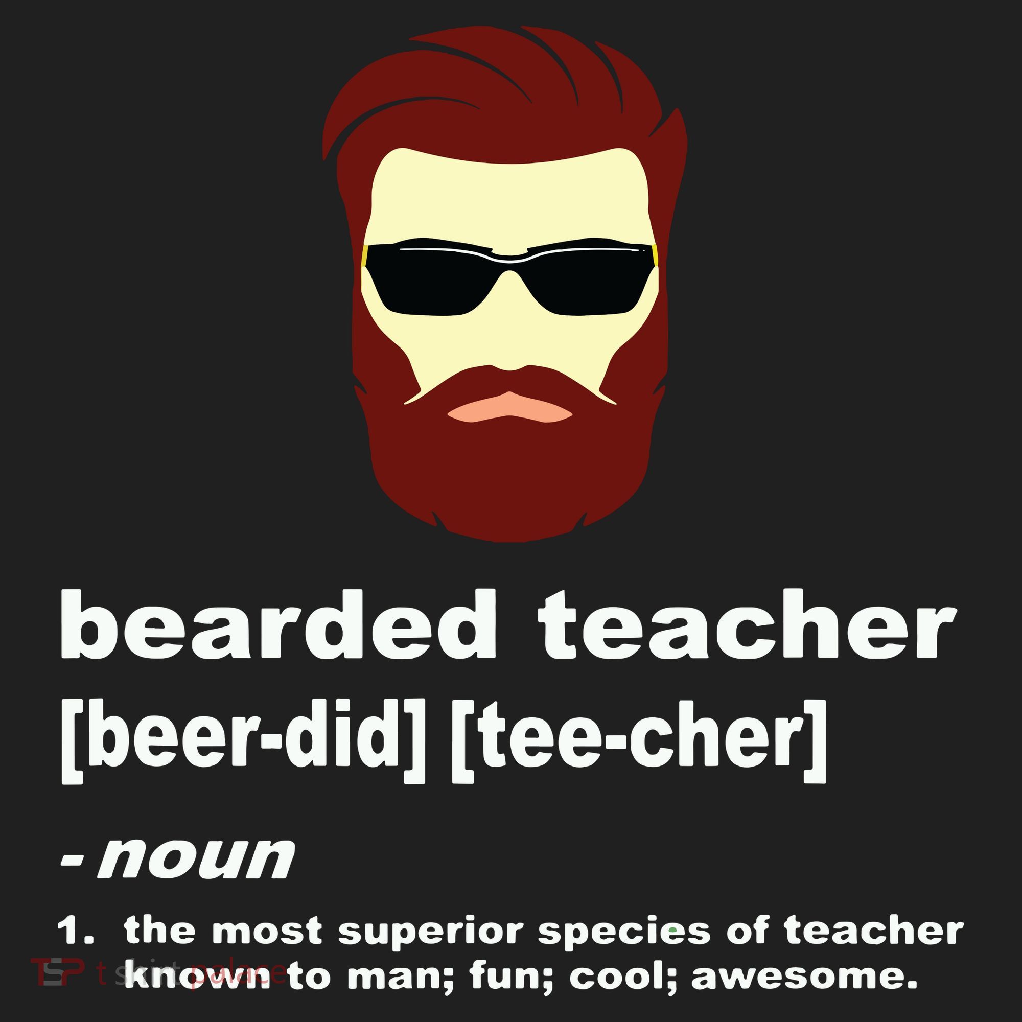Funny Beard Teacher Teacher Appreciation Gift For Beanie