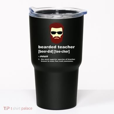 Funny Beard Teacher Teacher Appreciation Gift For Tumbler