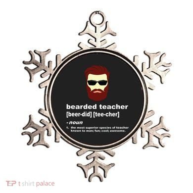 Funny Beard Teacher Teacher Appreciation Gift For Ornament