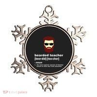 Funny Beard Teacher Teacher Appreciation Gift For Ornament thumb 0