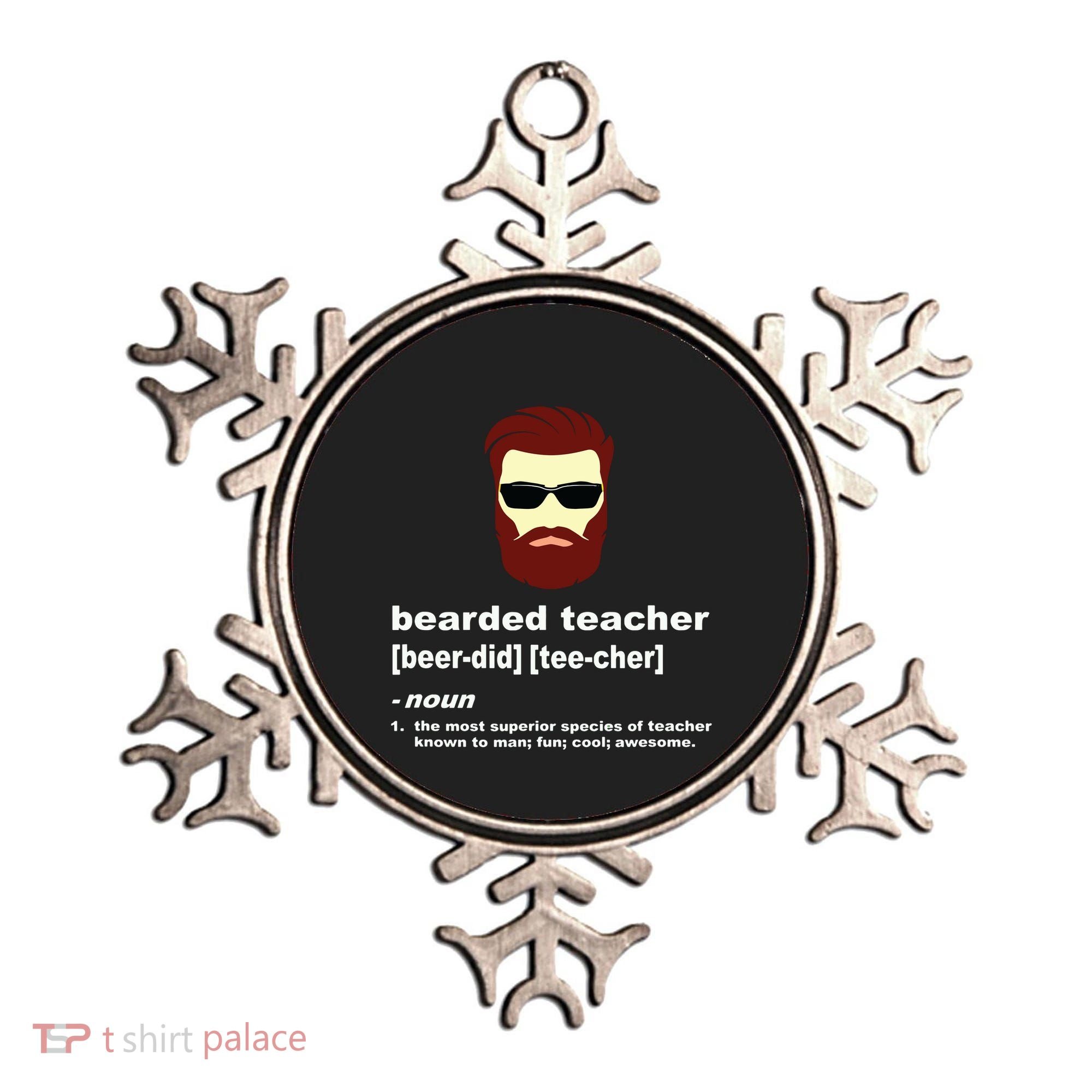 Funny Beard Teacher Teacher Appreciation Gift For Ornament