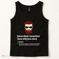 Funny Beard Teacher Teacher Appreciation Gift For Tank Top thumb 2