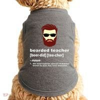 Funny Beard Teacher Teacher Appreciation Gift For Doggie Tank thumb 0