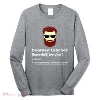 Funny Beard Teacher Teacher Appreciation Gift For Long Sleeve Shirt thumb 0