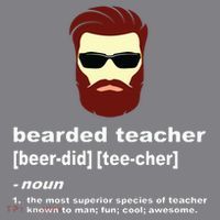 Funny Beard Teacher Teacher Appreciation Gift For Long Sleeve Shirt thumb 2