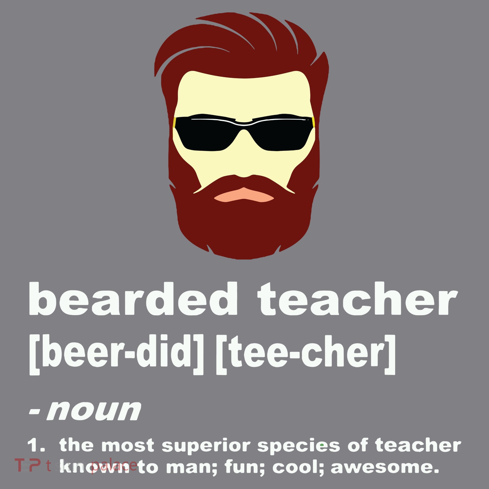 Funny Beard Teacher Teacher Appreciation Gift For Long Sleeve Shirt