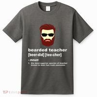 Funny Beard Teacher Teacher Appreciation Gift For T-Shirt thumb 0