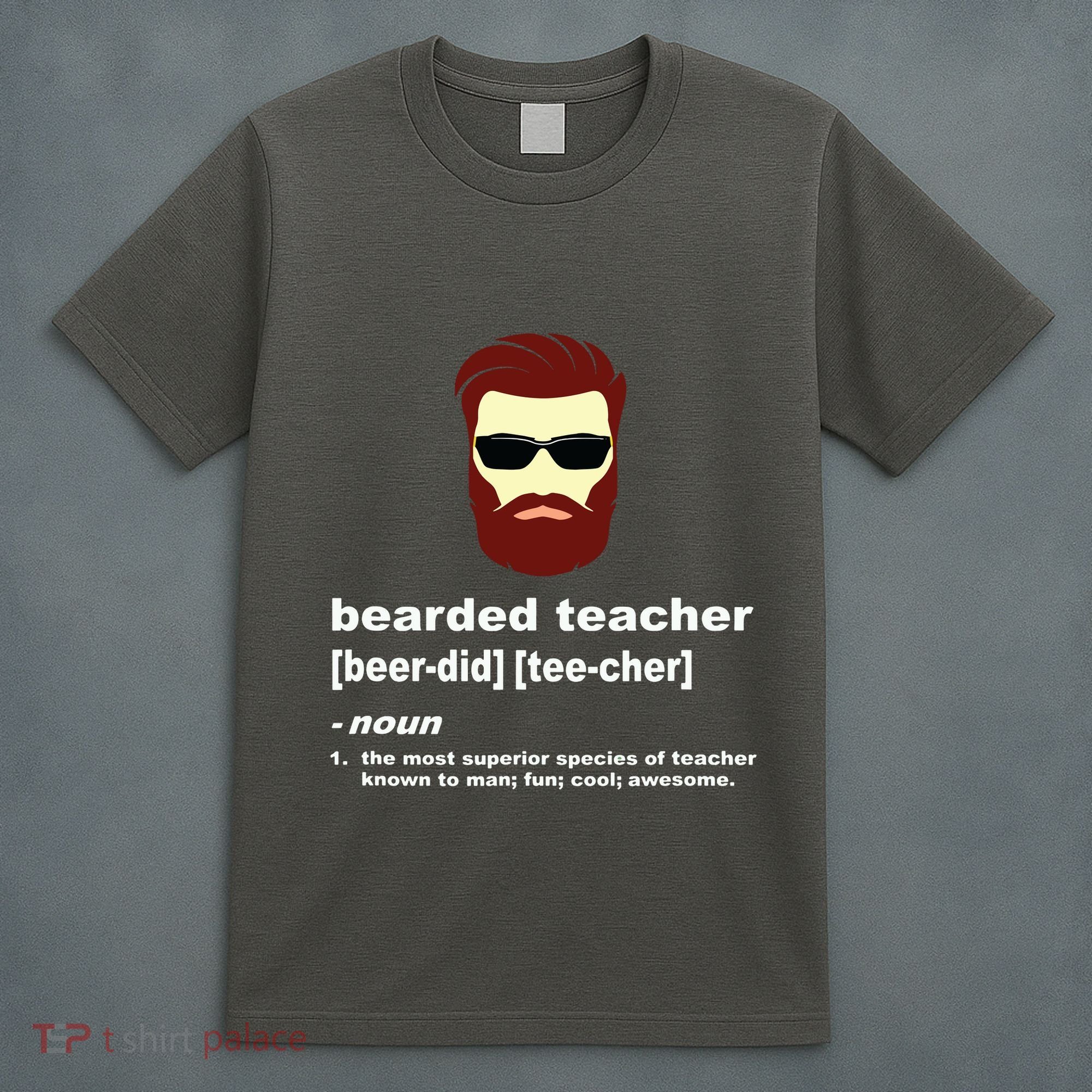 Funny Beard Teacher Teacher Appreciation Gift For T-Shirt