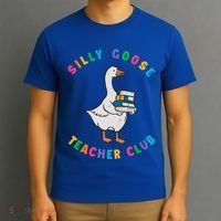 Funny Back To School Teachers Silly Goose Teacher Club Gift T-Shirt thumb 3
