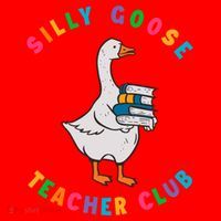 Funny Back To School Teachers Silly Goose Teacher Club Gift Santa Hat thumb 1
