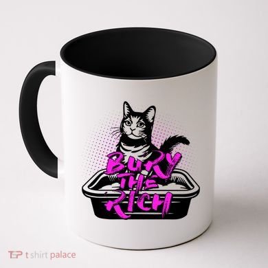Funny Bury The Rich Cat Litter Box Coffee Mug