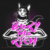 Funny Bury The Rich Cat Litter Box Women's Hoodie thumb 2