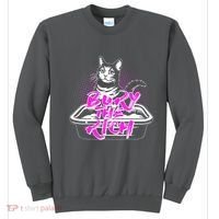Funny Bury The Rich Cat Litter Box Sweatshirt thumb 0