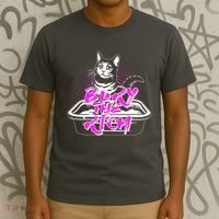 Funny Bury The Rich Cat Litter Box T-Shirt thumb 3