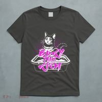 Funny Bury The Rich Cat Litter Box T-Shirt thumb 5
