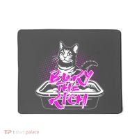 Funny Bury The Rich Cat Litter Box Mousepad thumb 0