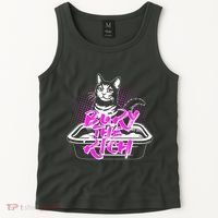 Funny Bury The Rich Cat Litter Box Tank Top thumb 2