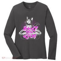 Funny Bury The Rich Cat Litter Box Women's Long Sleeve Shirt thumb 0