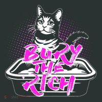Funny Bury The Rich Cat Litter Box Women's T-Shirt thumb 6