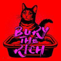 Funny Bury The Rich Cat Litter Box Santa Hat thumb 1